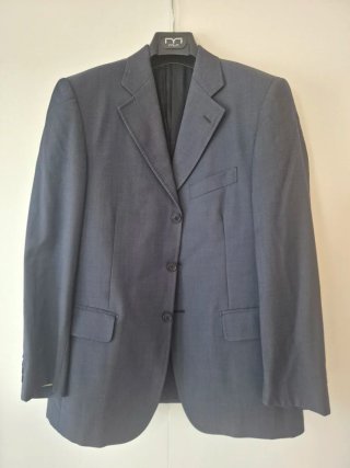 Americana de hombre azul