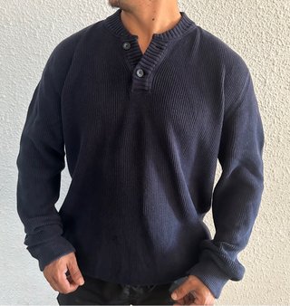 Jersey Eddie Bauer Vintage Azul Marino