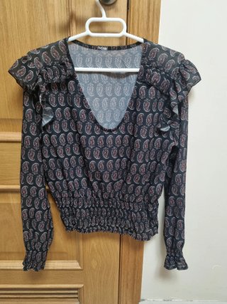 Camisa Estampada Cachemir Noir