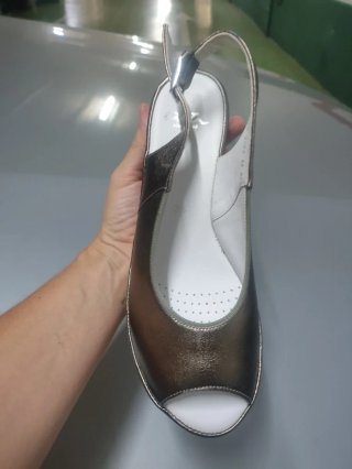 Sandalias de cuña IMAC Piel Metalizada Talla 36.5