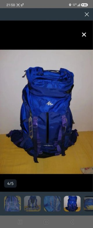 Mochila de Acampada Quechua Symbium 50+10