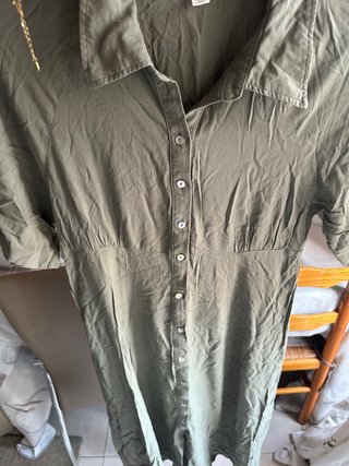 Vestido Camisero Verde Oliva