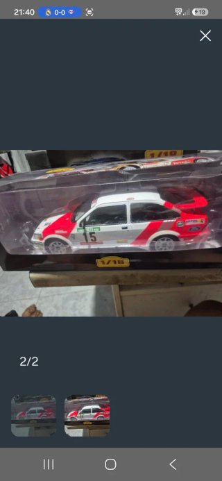 Maqueta Ford Sierra Carlos Sainz WRC 1/18