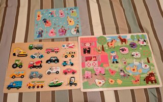 Set de 3 Puzzles de Madera