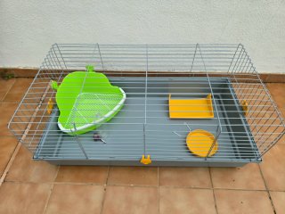 Jaula para Conejo con Transportín