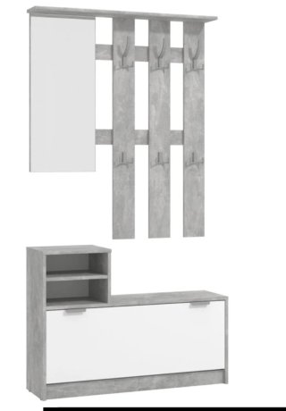 Entradita con Zapatero Blanco y Gris