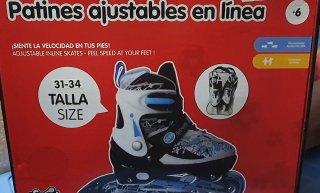Patines en Línea Ajustables Talla 31-34
