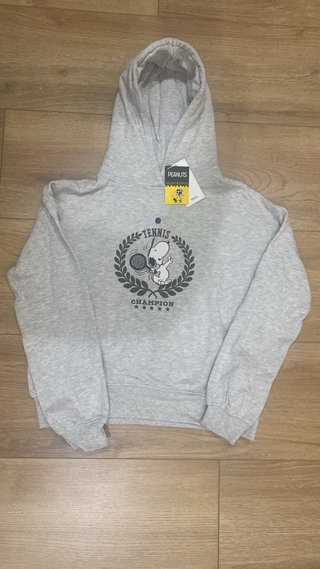 Sudadera Gris Peanuts Talla 13-14 Años