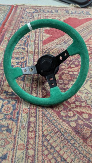 Volante Desplazado Verde