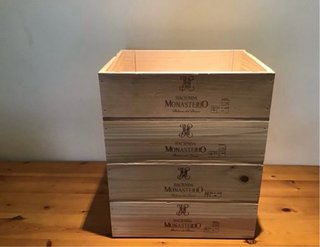 4 Cajas de Madera para almacenaje, manualidades...