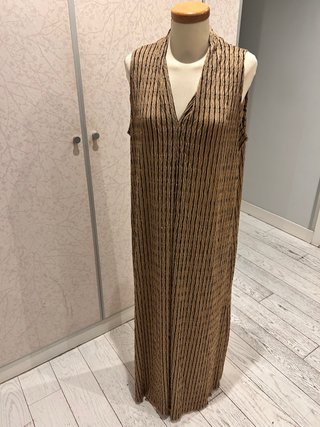 Vestido largo Esfera dorado
