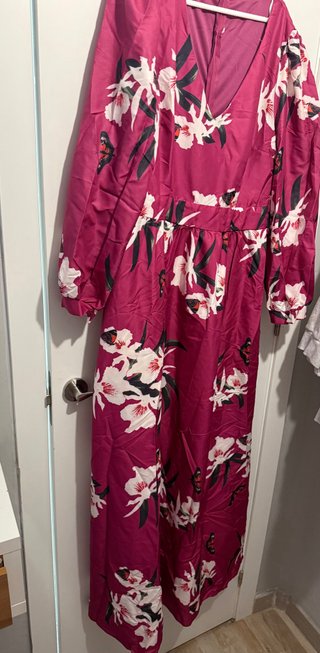 Vestido largo estampado para evento