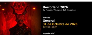 Pase General Horrorland 2026 - 31 Octubre