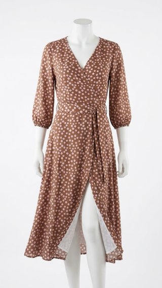 Vestido midi de lunares