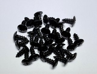 30 Unidades Tornillos Negro Aluminio Moto