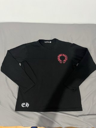 Camiseta Manga Larga Chrome Hearts Negra