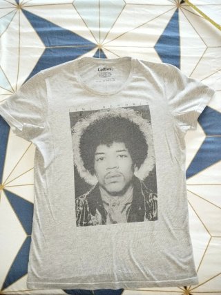 Camiseta Jimi Hendrix Lefties Gris Talla M