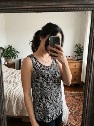 Camiseta de tirantes estampada