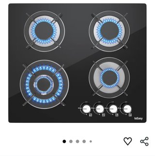 Placa de Gas IsEasy con 4 Fuegos