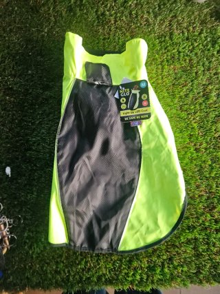 Chaqueta perro LED nite glo talla M abrigo reflect