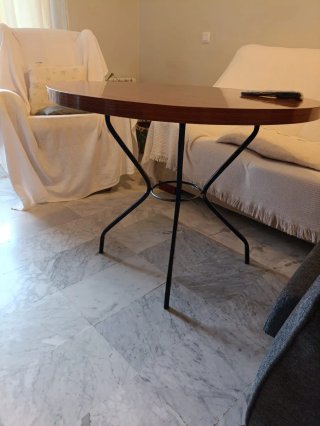 Mesa camilla con brasero y faldón