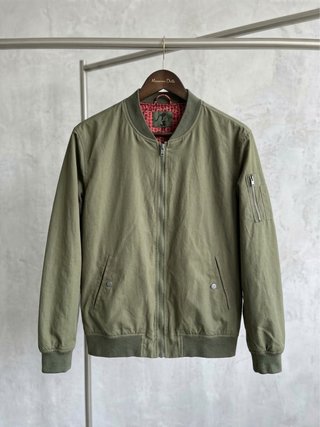 Chaqueta Bomber Verde - Talla XL (Estilo Militar)