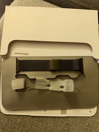 Bracciale Apple Milanese Loop in titanio nero taglia S