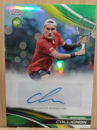Cromo Autografiado Raphael Collignon Topps Chrome