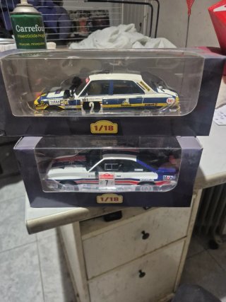 2 Maquetas 1:18 Opel Manta y Peugeot 504 WRC
