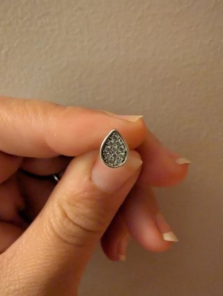Pendientes de Lágrima con Brillantes