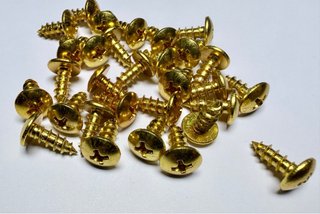 30 Unidades Tornillos Dorado Aluminio Moto