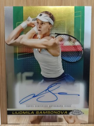Cromo Topps Chrome Liudmila Samsonova Autógrafo 24