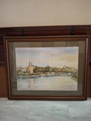 Acuarela Paisaje Sevilla