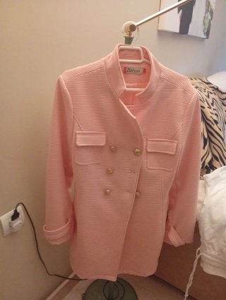 Abrigo de primavera Kelvna rosa talla L 44-46