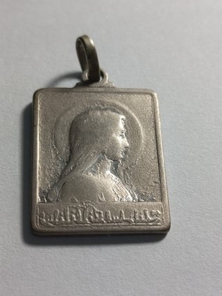 Medalla Antigua Virgen de Lourdes Penin Poncet