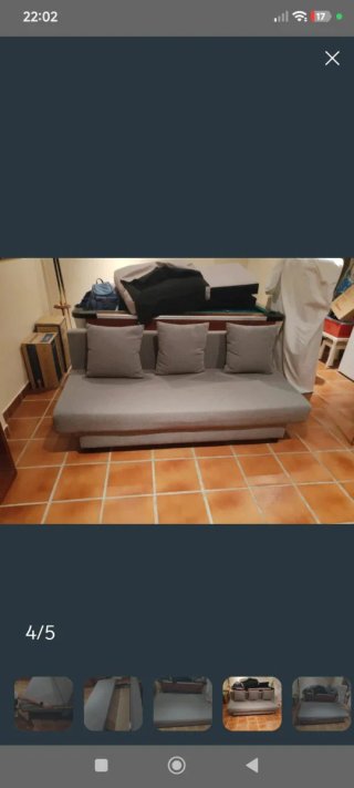Sofá Cama Gris
