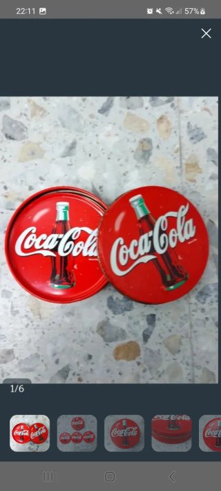 Set 3 Posavasos Coca-Cola de Metal
