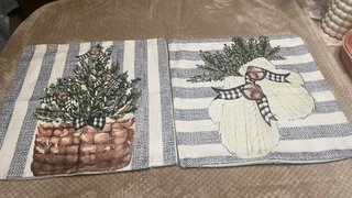 Set de 2 Fundas de Cojín Navideñas