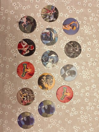 Colección de 14 Tazos Power Rangers Donuts