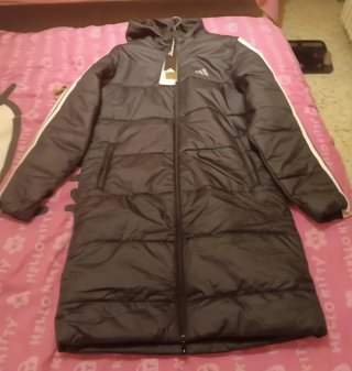 Abrigo Acolchado Adidas Negro Niño/unixes 15-16