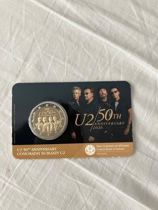 Moneda Conmemorativa U2 50 Aniversario 2026