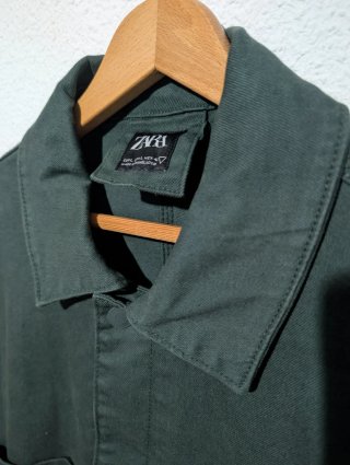 Sobrecamisa Abrigo Zara Verde