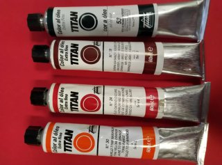Set de 4 Tubos de Óleo Titan 60ml