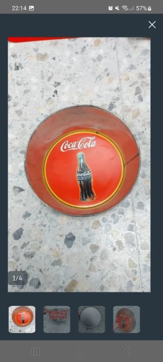 Bandeja Redonda Coca-Cola Vintage