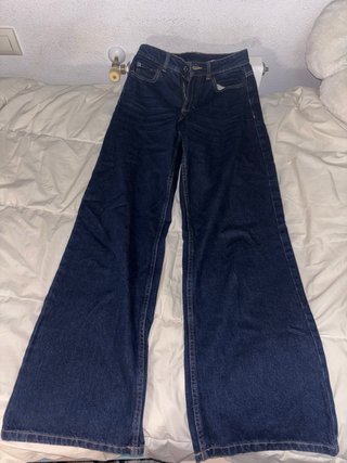 Pantalones Pull&Bear Azul Oscuro Talla 32