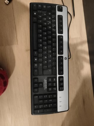 Teclado HP Negro y Plateado
