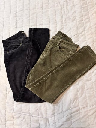 Lote 2 Pantalones Massimo Dutti Pana Talla 34