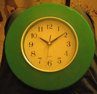 Reloj de Pared Circular Verde