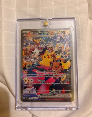 Carta Pokémon Pikachu EX 30 Aniversario