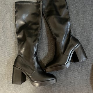 Botas Altas de Tacón Negras Lefties